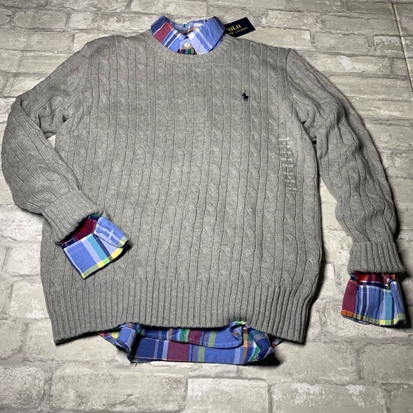 RALPH LAUREN: BOYS BUTTON UP LONG SLEEVE SHIRT - Picture 10 of 11